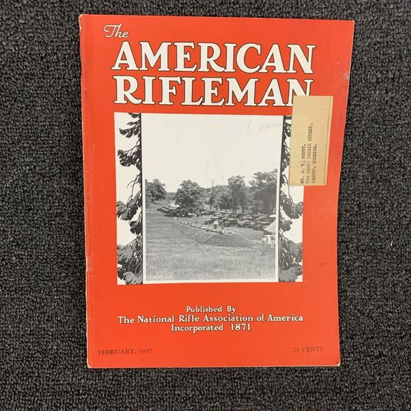 Other - Vintage The American Rifleman Magazine February 1937 Sporting Hunting Firearms
